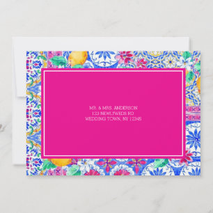 Italienische Zitronen-Aquarell-Flat-Thank-You-Kart Dankeskarte