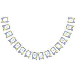 Italienische Zitronen Blue White Sweet Baby Boy Du Wimpelkette