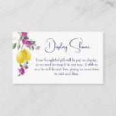 Italienische Zitronen Bougainvillea Zitrusfrüchte Begleitkarte (Vorderseite)