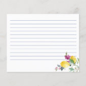 Italienische Zitronen Bougainvillea Zitrusrezepte (Rückseite)