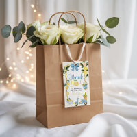 Italienische Zitronen-Partygeschenk-Tags zum Gebur