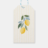 Italienische Zitronen-Partygeschenk-Tags zum Gebur Geschenkanhänger (Rückseite)