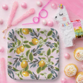 Italienische Zitronen und Oliven Pappteller (Party)