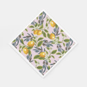 Italienische Zitronen und Oliven Serviette (Ecke)