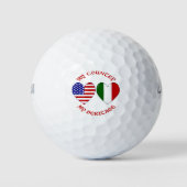Italienischer Amerikaner Mein Land mein Erbe Golfball (Vorderseite)