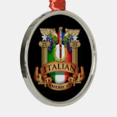 Italienischer Amerikaner Silbernes Ornament (Rechts)