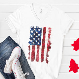 Italienischer Amerikaner stolz USA kursiv T-Shirt