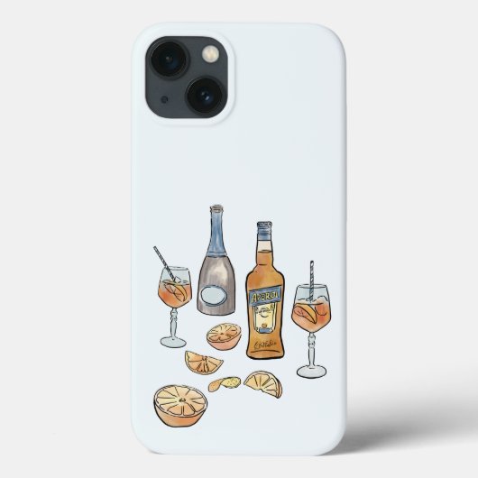Italienischer Aperol Spritz Aquarell iPhone Fall i Case-Mate iPhone Hülle (Rückseite)