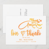 Italienischer Aperolcocktail - mehr Brautparty Dankeskarte (Vorne/Hinten)