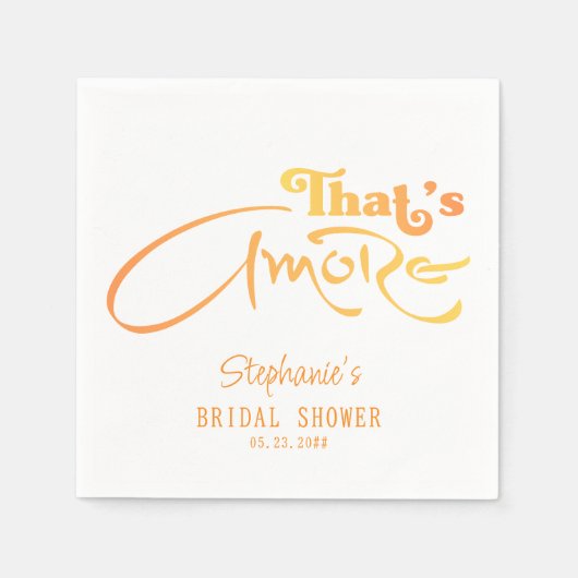 Italienischer Aperolcocktail - mehr Brautparty Serviette (Vorderseite)