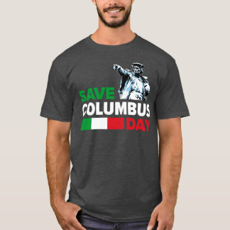 Italienischer Ausdruck des Kolumbus-Tages gerettet T-Shirt
