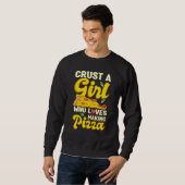 Italienischer Backprofi Experte Hobby-Pizzamacher Sweatshirt (Vorne ganz)