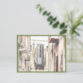Italienischer Balkon Postkarte (Stehend Vorderseite)
