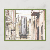 Italienischer Balkon Postkarte (Vorderseite)