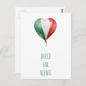 Italienischer Ballon Dolce Far Niente Postkarte (Vorne/Hinten)