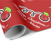 Italienischer Basketball mit Elf-Gewohnheit Weihna Geschenkpapier (Rolleneckpunkt)