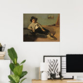 Italienischer Bauernjunge, Jean-Baptiste- Corot Fi Poster (Heimbüro)