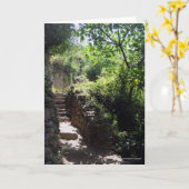 Italienischer Bergweg Grußkarte! Karte (Gelbe Blume)