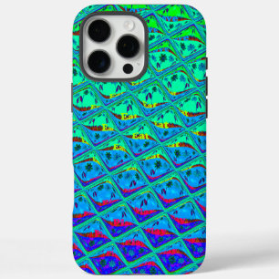 Italienischer Blau-Meerjungfrau-Motiv-Kunstprint iPhone 16 Pro Max Hülle