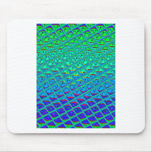Italienischer blauer Meerjungfrau-Motiv-Kunstdruck Mousepad