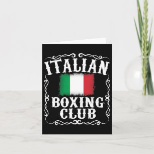 Italienischer Boxclub T Shirt Vintag Boxer Italien Karte