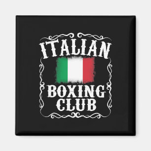 Italienischer Boxclub T Shirt Vintag Boxer Italien Magnet