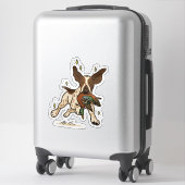 Italienischer Bracco Jagd Auto Aufkleber (Koffer)