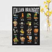 Italienischer Brainrot-Ballerina-Ino-Character-Mem Karte (Gelbe Blume)
