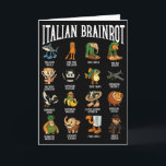 Italienischer Brainrot-Ballerina-Ino-Charakter-Mem Karte<br><div class="desc">Italienischer Brainrot-Ballerina-Ino-Charakter-Meme-Mix</div>