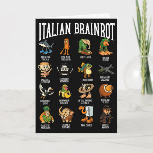 Italienischer Brainrot-Ballerina-Ino-Charakter-Mem Karte