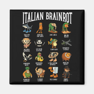 Italienischer Brainrot-Ballerina-Ino-Charakter-Mem Magnet