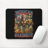 Italienischer Brainrot Großer Meme 4. Juli Flagge Mousepad (Mit Mouse)