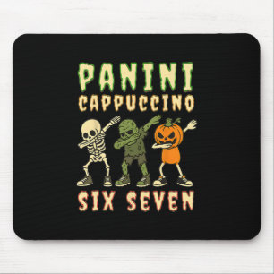Italienischer Brainrot Halloween Panini Cappuccino Mousepad