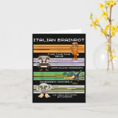 Italienischer Brainrot Meme Funny Compilation-Char Karte (Gelbe Blume)