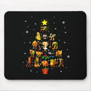 Italienischer Brainrot-Meme-Weihnachtsbaum-Gehirn- Mousepad