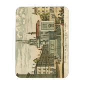 Italienischer Brunnen auf dem Platz der Stadt bei Magnet (Vertikal)