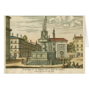 Italienischer Brunnen im Rathausplatz durch Falda