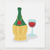 Italienischer Chianti Weinetikett (Einzelnes Label)