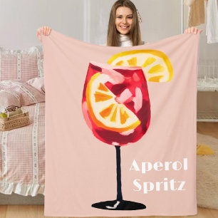 Italienischer Cocktail Happy Hour Vintage Retro Ab Fleecedecke