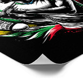 Italienischer Dminton Player Sportsman Athlete Coa Poster (Ecke)