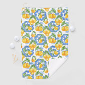 Italienischer Druckklassiker Amalfi Küste Golfhandtuch (Insitu)