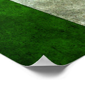 Italienischer Effekt auf die Flagge Poster (Ecke)