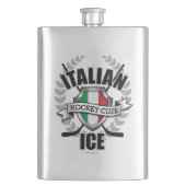 Italienischer Eishockey Flachmann (Vorderseite)