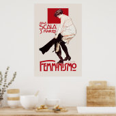 ITALIENISCHER FEMINISMUS c. 1920 Poster (Küche)