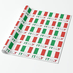Italienischer Flagge Republik-Tag Stolz Personalis Geschenkpapier