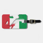 Italienischer Flaggen-Gepäckanhänger Italiens mit Gepäckanhänger (Vorderseite horizontal)