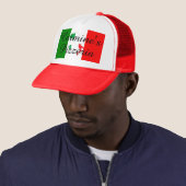 Italienischer Flaggen-Stiefel des Truckerkappe (Beispiel)