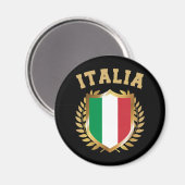 Italienischer Flaggenschild Magnet (Vorderseite/Rückseite)