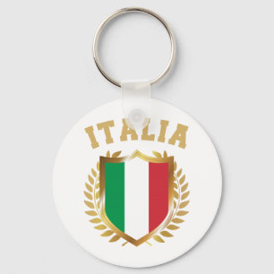 Italienischer Flaggenschild Schlüsselanhänger