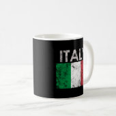 Italienischer Flaggenstaat Kaffeetasse (VorderseiteRechts)
